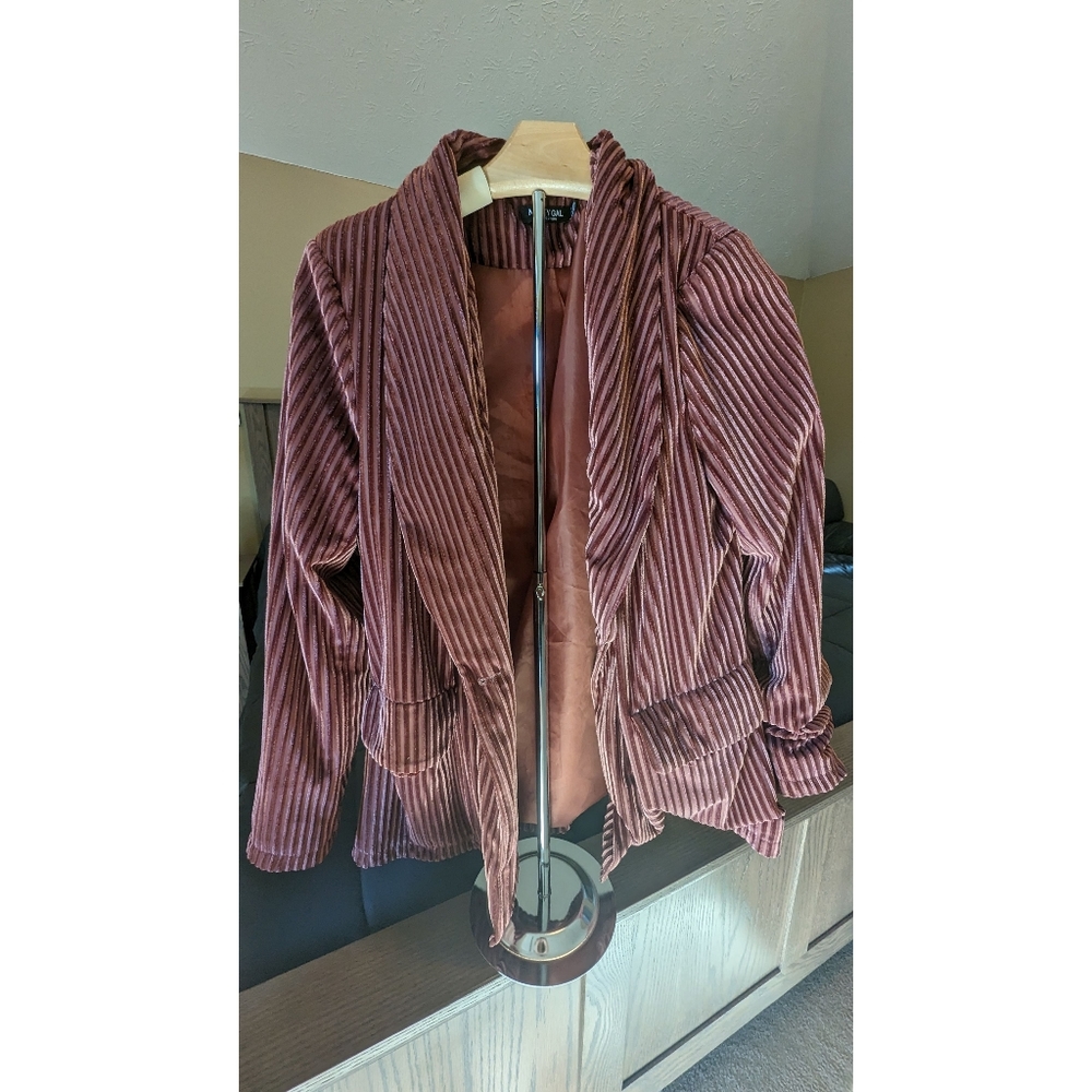 Nasty Gal Velvet Blazer